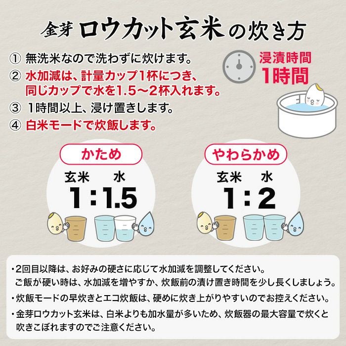 ☆お試し商品☆金芽ロウカット玄米 4kg （2kg×2袋） 【送料無料】 | 金